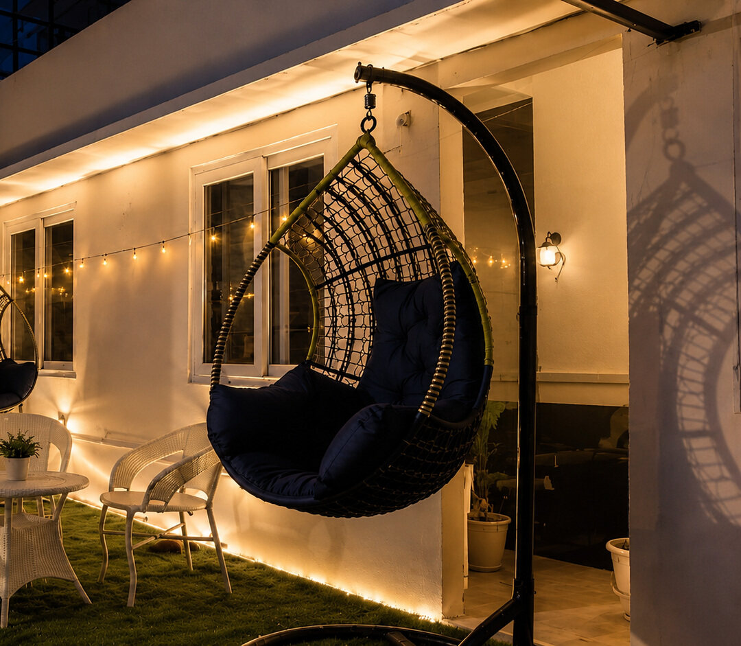 Rooftop evening at Prime Hub Premium Coliving in Kondapur